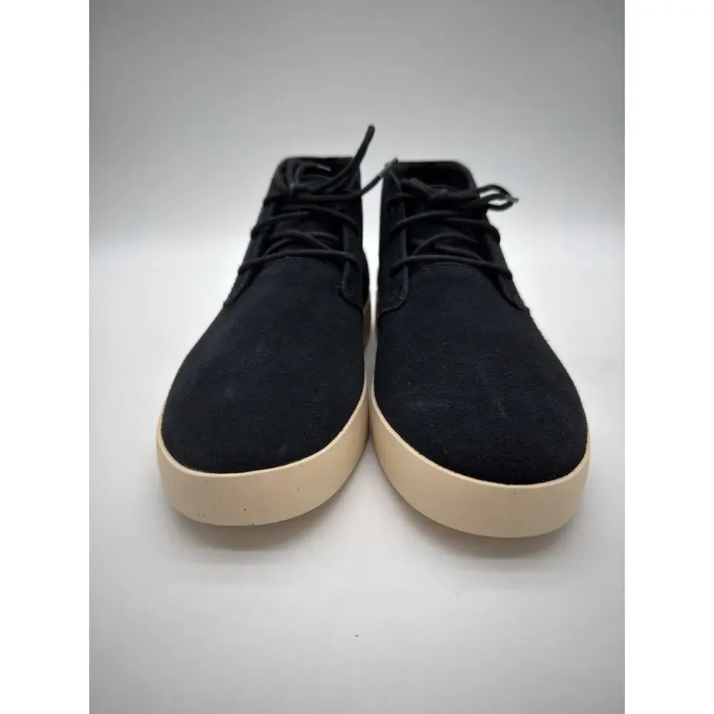 Everlane Desert Chukka Sneaker Boot Pebble Suede Leather Casual Black NIB 7.5